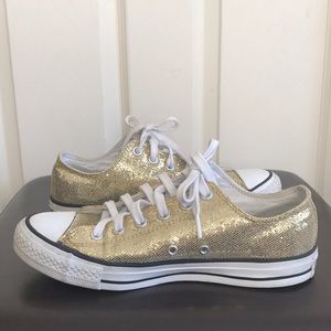 converse sequin gold